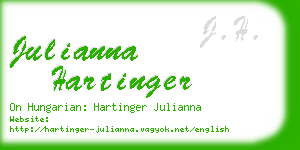 julianna hartinger business card
